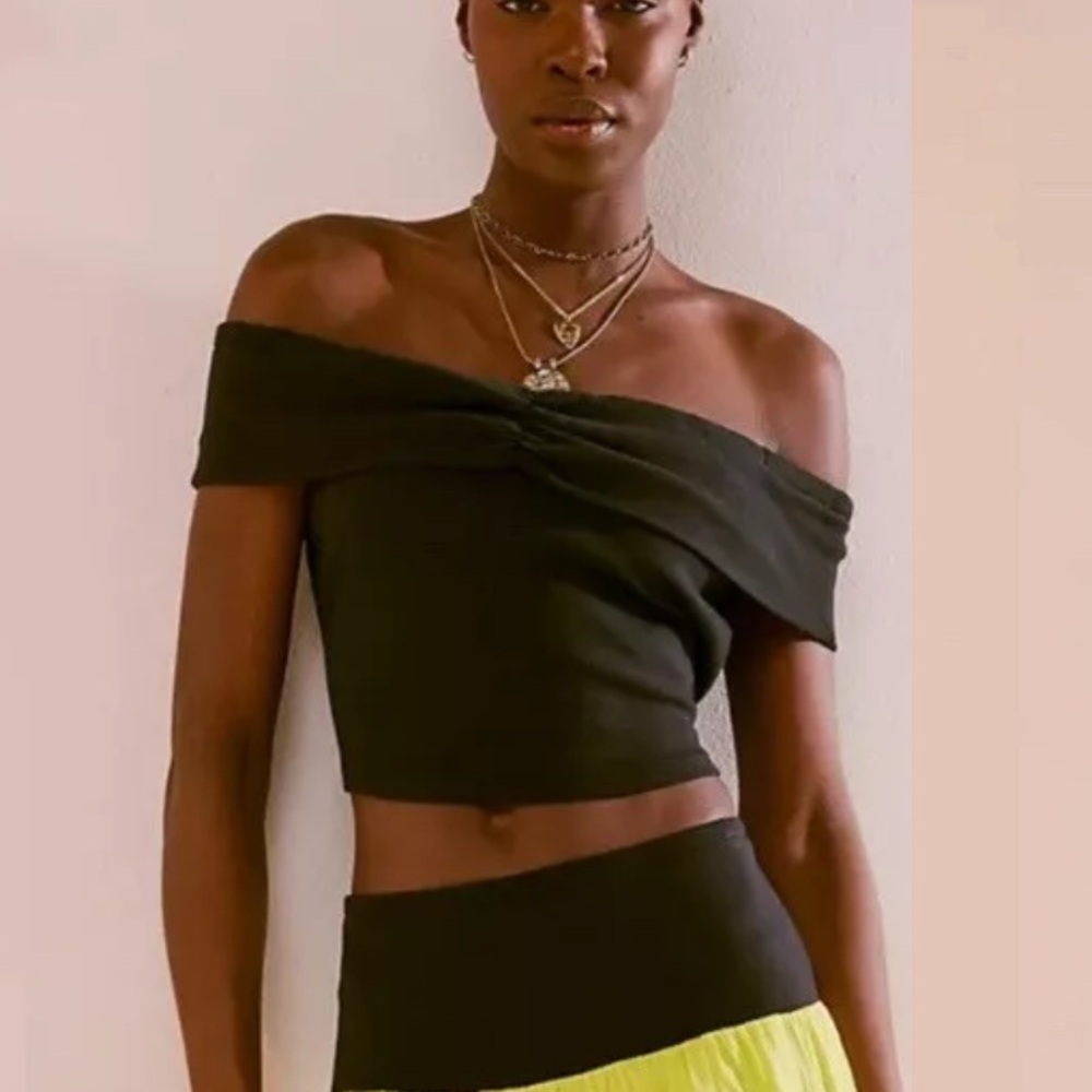 Free People Cooler In Off The Shoulder Top